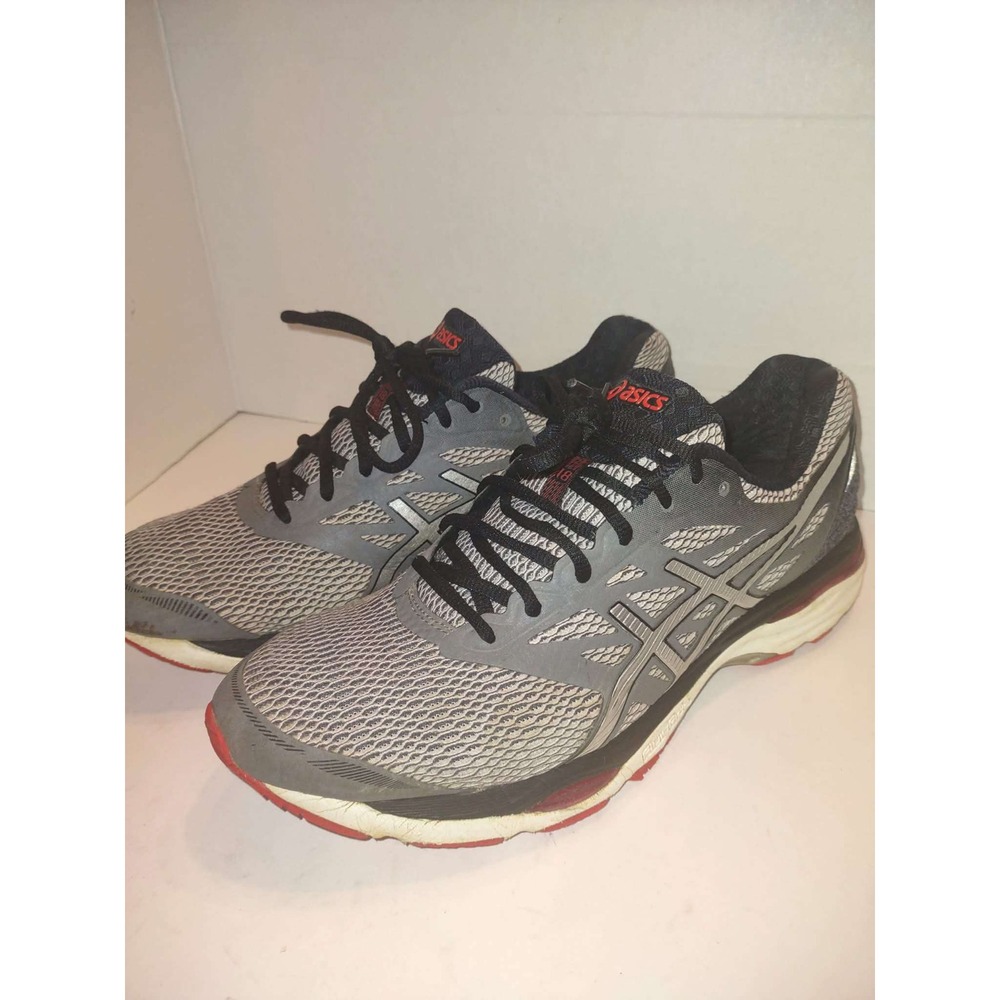 Asics Gel-Cumulus 18 Mens Running Shoes Grey Black Red T6C3N Size 10.5, Sports